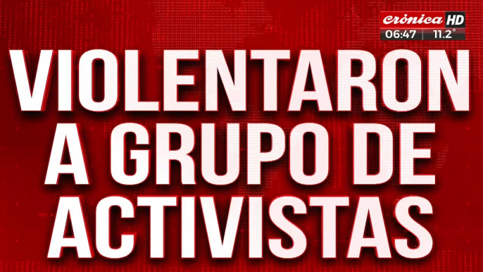 Grupo de activistas fue sacado a latigazos de una jineteada