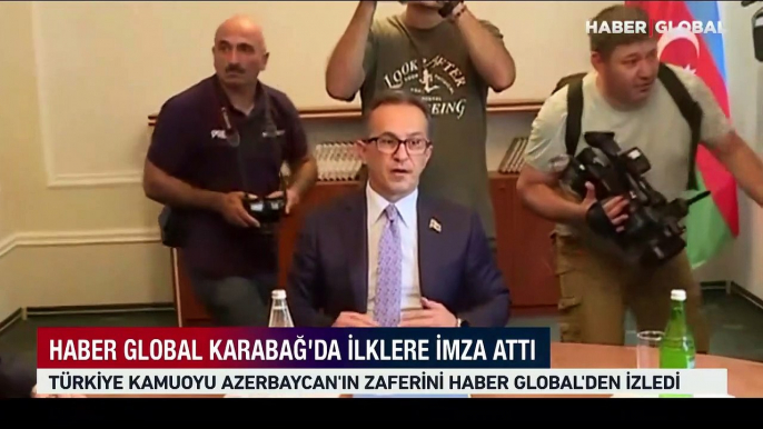 Haber Global Karabağ'da ilklere imza attı! Türkiye kamuoyu Azerbaycan'ın zaferini Haber Global'den izledi