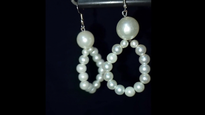 Earrings making at home - Handmade earrings, New Beads earring designs, Pearl earrings, #earrings EP = 1