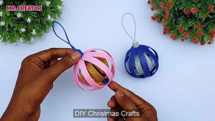 How to Make Foamiran Christmas Angel Step by Step | Hanging Christmas Crafts | DIY Christmas Ball