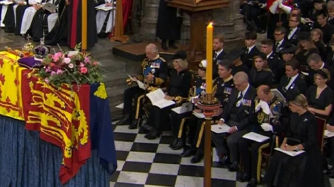 Prince Edward sheds tears at Queen Elizabeth II's funeral