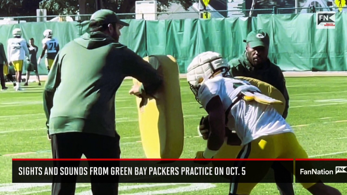 Sights and Sounds from Green Bay Packers Practice on Oct. 5