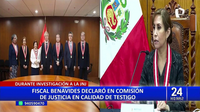 Patricia Benavides declaró ante Comisión de Justicia en calidad de testigo en investigación a la JNJ