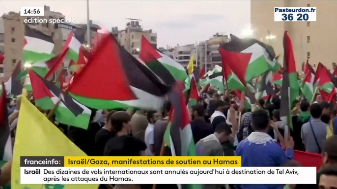 Attaque du Hamas - Reportage dans ces pays qui soutiennent l'agression d'Israël avec des manifestations de masse dans les rues