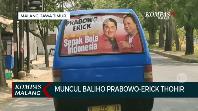 Muncul Baliho Prabowo-Erick Thohir di Kota Malang