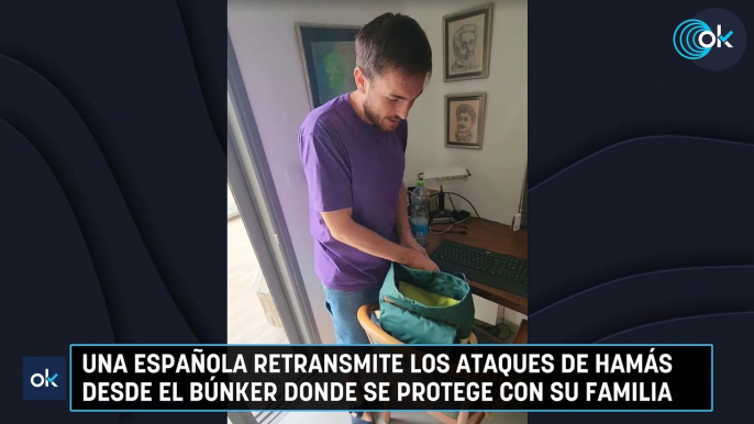 Una española retransmite los ataques de Hamás desde el búnker donde se protege con su familia