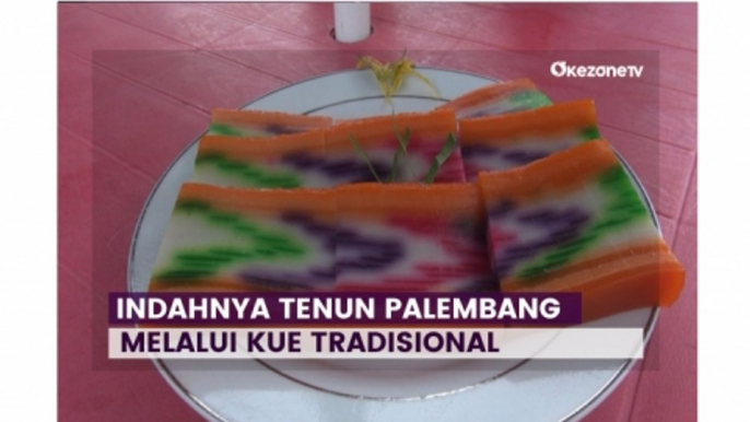 Menilik Keindahan Kain Tenun Palembang yang Terlukis Di Kue Lapis