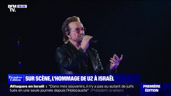 Israël: U2 rend hommage aux victimes sur la scène de Las Vegas
