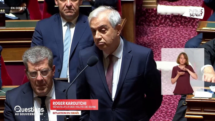 Attaque du Hamas: Le sénateur LR Roger Karoutchi demande à Élisabeth Borne de "punir sévèrement" les personnes qui "ne soutiennent pas Israël et qui font l'apologie du terrorisme"