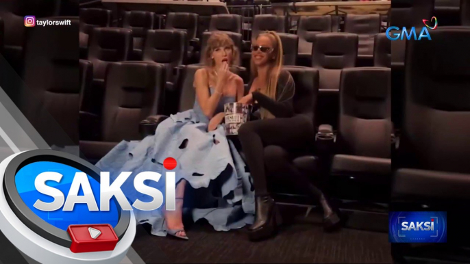 Beyonce, present sa premiere night ng "The Eras Tour" concert film ni Taylor Swift | Saksi