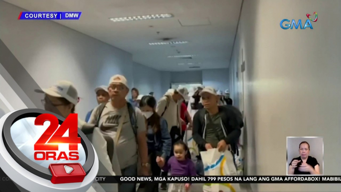 42 pang Pinoy mula Israel, balik-bansa; mental health nila, tutukan ng DOH at DSWD | 24 Oras