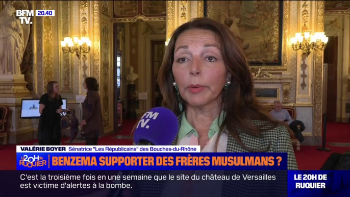 Valérie Boyer (sénatrice LR) réagit aux propos de Gérald Darmanin sur les liens supposés de Karim Benzema avec les Frères musulmans