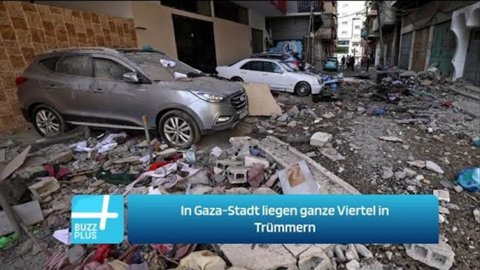 In Gaza-Stadt liegen ganze Viertel in Trümmern