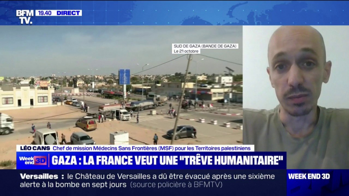 Aide humanitaire livrée à Gaza: "20 camions, c'est totalement dérisoire. Ca ne va rien changer à la situation humanitaire" selon Léo Cans, chef de mission à Médecins sans frontières