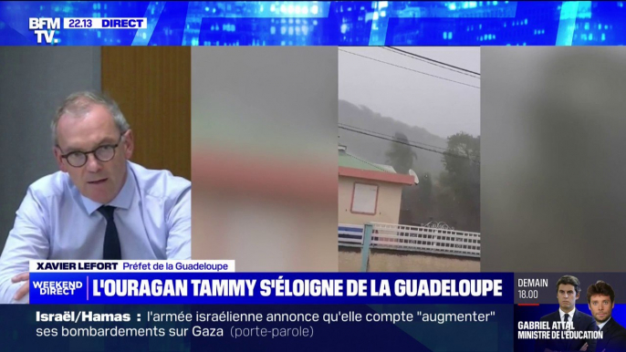 Ouragan Tammy: "Nous restons en alerte météorologique orange" prévient Xavier Lefort, préfet de la Guadeloupe après la levée du confinement