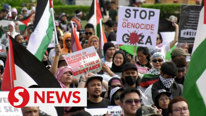 Thousands gather at Dataran Merdeka for ‘Freedom for Palestine’ rally