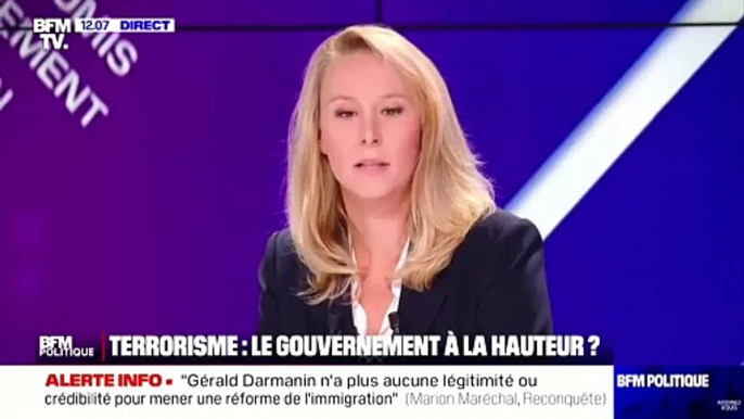 Incident en direct ce midi sur BFM TV quand un manifestant surgit en direct pendant l'interview de Marion Maréchal obligeant la chaîne à couper l'antenne