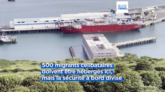 Bibby Stockholm, la barge d'hébergement de demandeurs d'asile, reprend du service en Grande-Bretagne