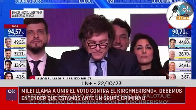 Milei llama a unir el voto contra el kirchnerismo: «Debemos entender que estamos ante un grupo criminal»