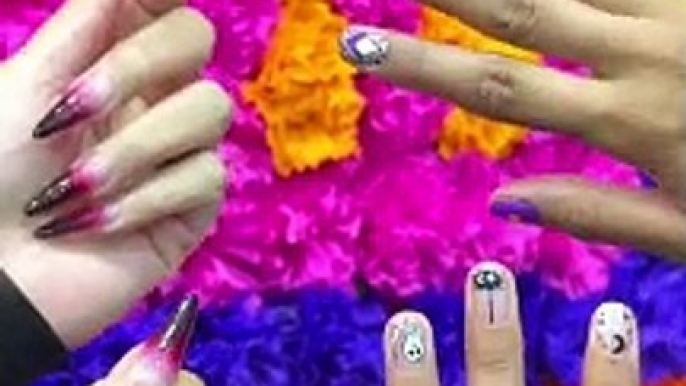 Uñas de Halloween y Día de Muertos en Go Nails!