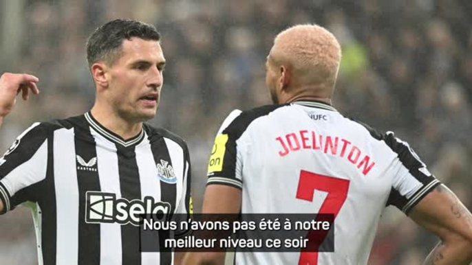 Newcastle - Joelinton : "Nous n'avons pas joué à notre meilleur niveau"