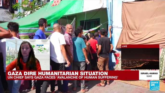 'Items are there, they just can't go in': 'Hundreds of trucks piling up on border of Gaza'