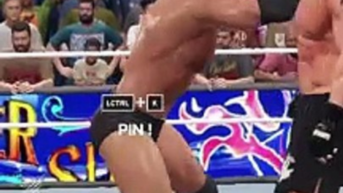 Goldberg's Power Move Lifting and Hitting Brock Lesnar - WWE 2K23