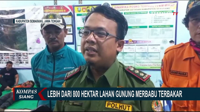 Gunung Merbabu Diguyur Hujan Lebat, Sejumlah Titik Api Mulai Padam!