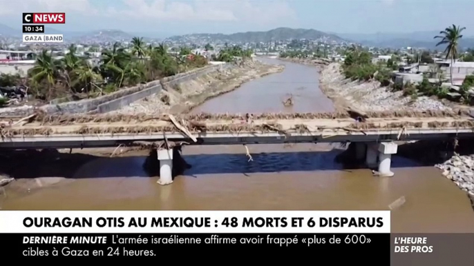 L’ouragan Otis qui a dévasté la côte Pacifique au Mexique, et en particulier la célèbre station balnéaire d’Acapulco, a fait 48 morts et 6 personnes restent portées disparues, selon les autorités