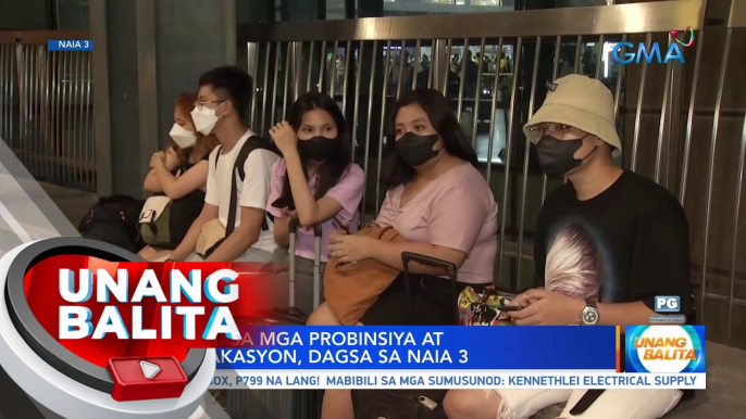 Mga uuwi sa mga probinsya at magbabakasyon, dagsa sa NAIA 3| UB