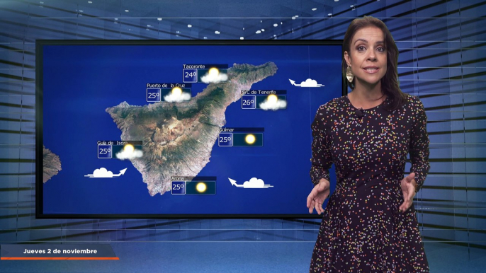 La previsión del tiempo en Canarias para el 2 de noviembre de 2023, en Atlántico Televisión.