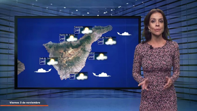 La previsión del tiempo en Canarias para el 3 de noviembre de 2023, en Atlántico Televisión.