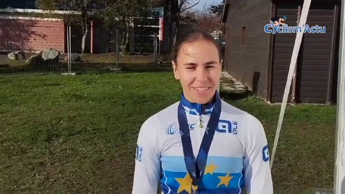 Cyclo-cross - Championnats d'Europe - Pontchâteau 2023 - Célia Géry, Championne d'Europe Juniors : "C'est un peu un rêve là !"