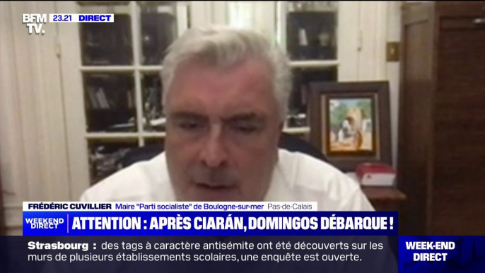 Inondations dans le Pas-de-Calais: "Nous avons des niveaux qui dépassent le seuil maximal rencontré depuis plus de trente ans", indique Frédéric Cuvillier, maire de Boulogne-sur-Mer (Pas-de-Calais)