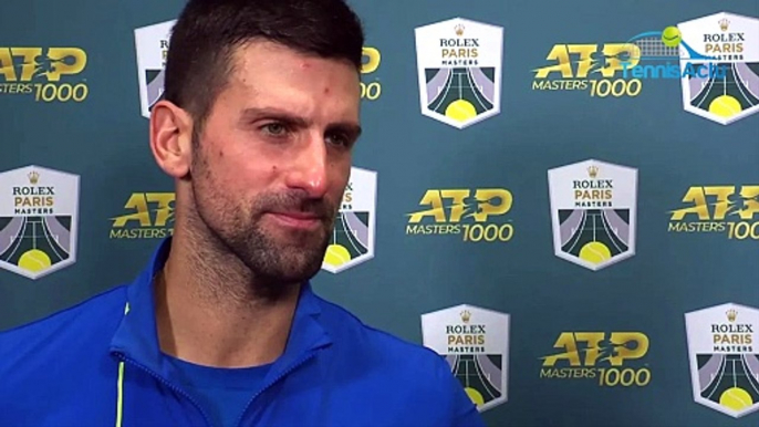 Rolex Paris Masters 2023 - Novak Djokovic : "Je ne suis pas surpris de voir Grigor Dimitrov en finale, on se connait bien !"