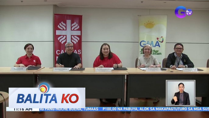 GMA Network at Caritas Manila, pumirma ng memorandum of agreement para mapalawig ang "segunda mana" campaign | BK