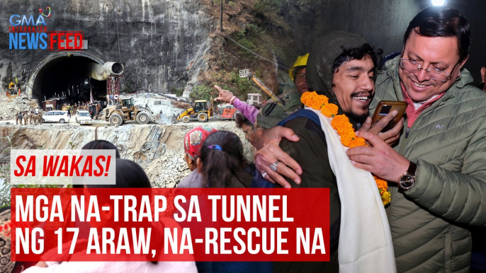 Mga na-trap sa tunnel ng 17 araw, na-rescue na | GMA Integrated Newsfeed