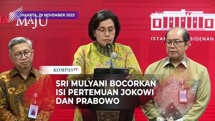 Sri Mulyani Bocorkan Isi Pertemuan Jokowi dan Menhan Prabowo di Istana Bogor