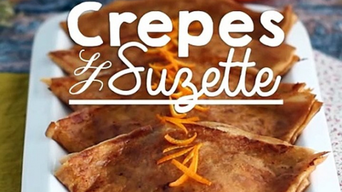 Crepes suzette (crepe de laranja, receita francesa)