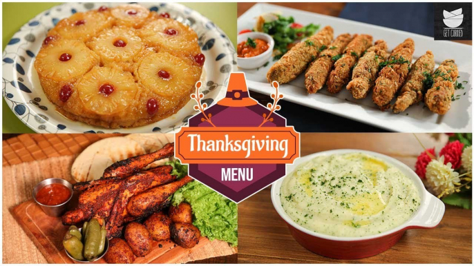 Thanksgiving Special Recipes | Chicken fingers, Pineapple Cake, Whole Chicken Roast, Mashed Potato