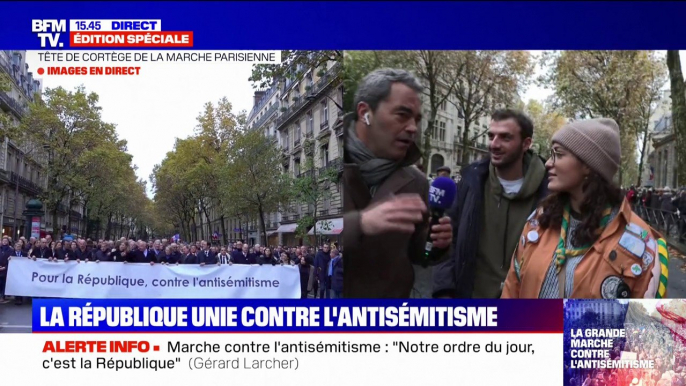 Marche contre l'antisémitisme: "Cette marche était vraiment nécessaire", affirment ces manifestants