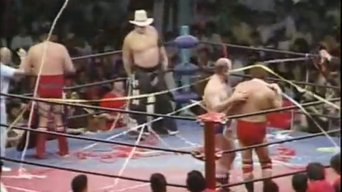 The Funks (Dory Funk Jr. & Terry Funk) vs. Stan Hansen & Terry Gordy (August 31, 1983)