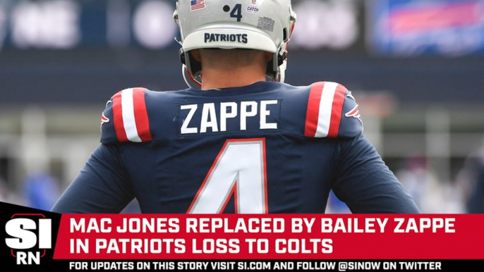 Patriots Replace Mac Jones with Bailey Zappe