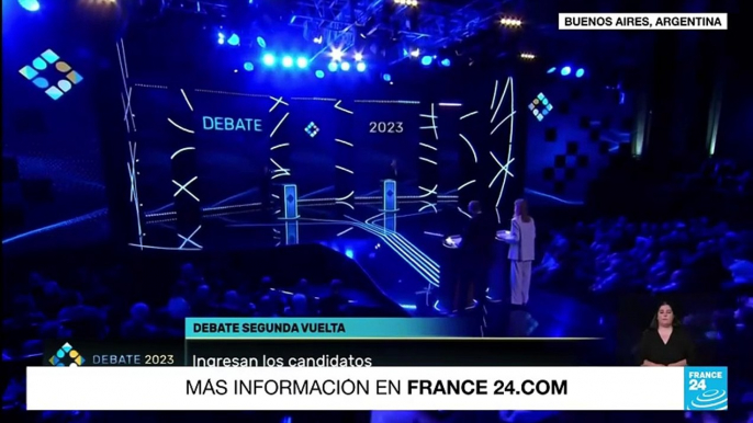 Argentina: segundo debate presidencial se vio marcado por las acusaciones ente Massa y Milei