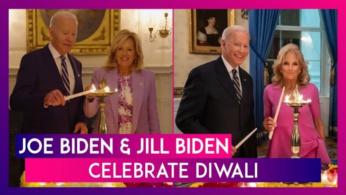 Diwali 2023: US President Joe Biden & First Lady Jill Biden Light Diyas As They Celebrate Deepavali