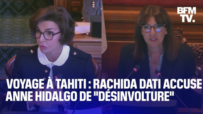 "Dati show": nouvelle passe d'armes entre Rachida Dati et Anne Hidalgo au Conseil de Paris