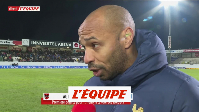 Henry : « Ça nous pendait au nez » - Foot - Espoirs