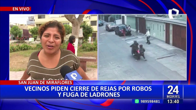 Cansados de la delincuencia: Vecinos de SJM exigen cierre de rejas por constantes robos