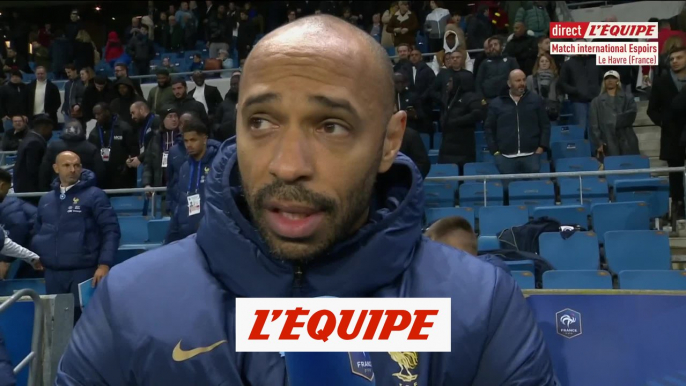 Henry : «Le résultat est horrible» - Foot - Espoirs