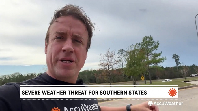 Severe storms threaten Southern states